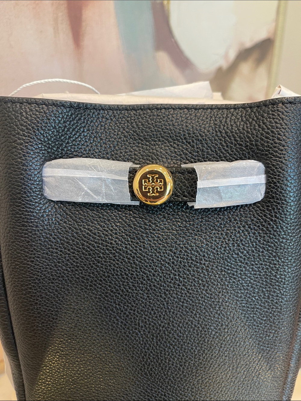 NWT Tory Burch Black Romy Small Bucket Bag - Picture 3 of 8